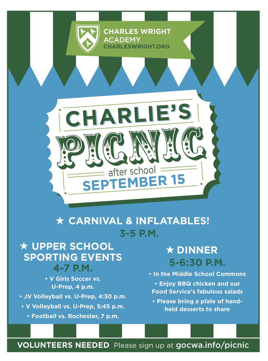 Lots going on tomorrow... don't forget to come for soccer, volleyball and football!  #gotarriers