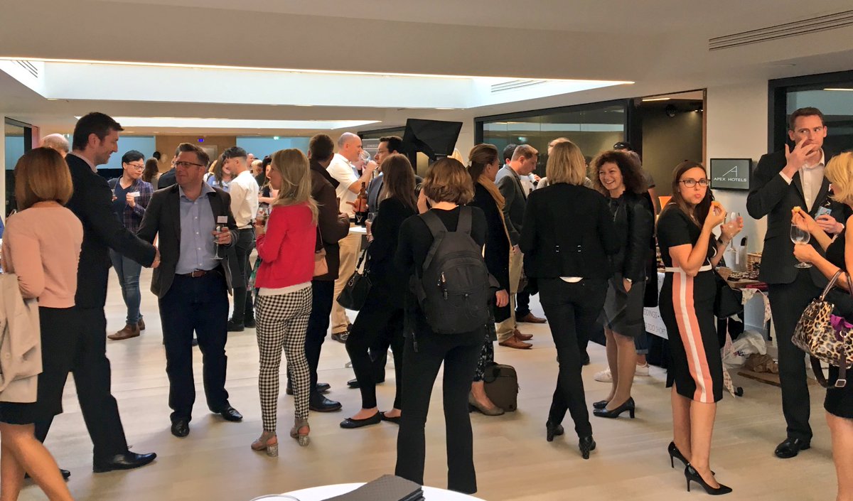 BathLifeMag's tweet photo. The @ApexHotels in Bath is packed tonight for @tasteofbath's Business Gifting Launch #BathBox https://t.co/eMpSHpixSX