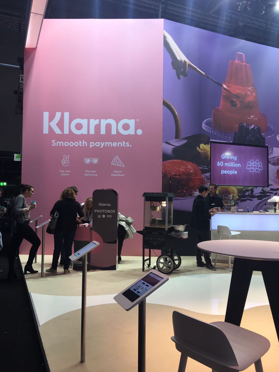 intershop's tweet image. Have you noticed that the  #intershop payment partner @Klarna is now modern and smoooth looking?  We like it! #strivedigital #smoooth