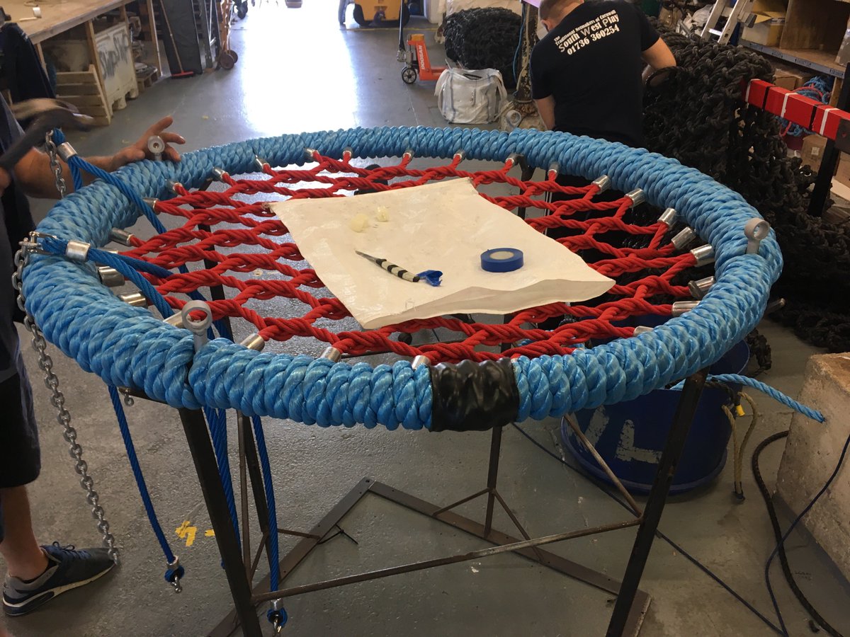 SouthWestPlay's tweet photo. The guys are busy #simplythebest #busybusy #nets #swings #bespokenetting https://t.co/5wPu2mTviI