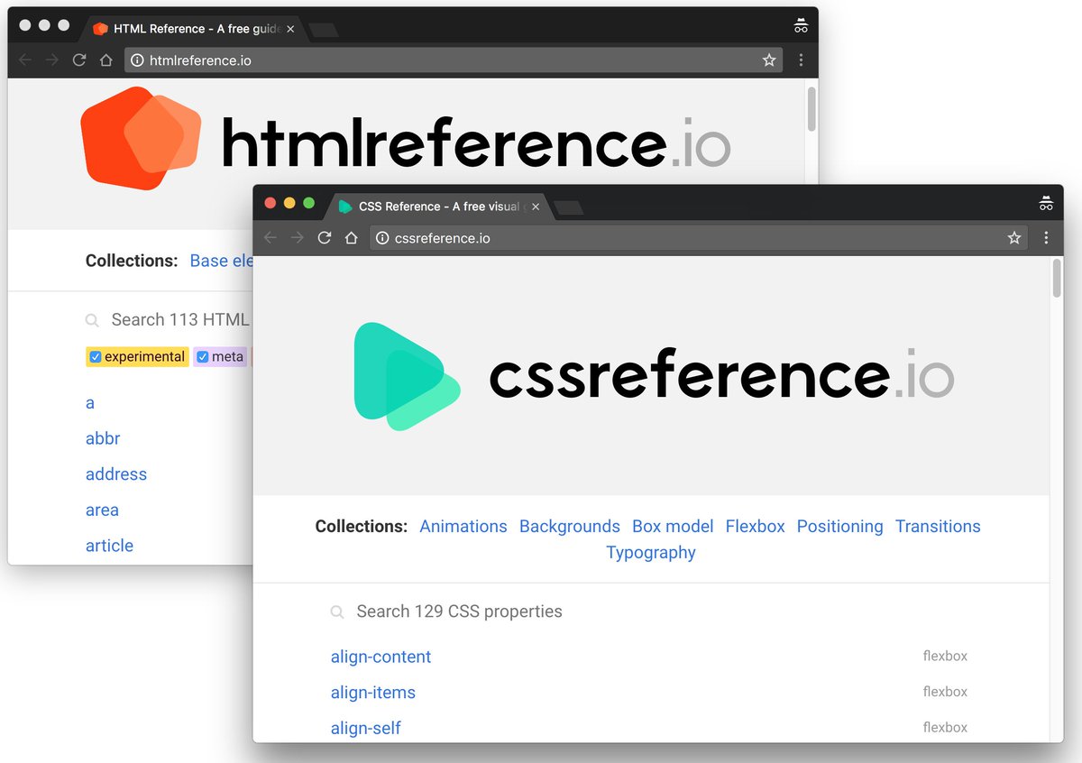 umaar's tweet image. HTML Reference - htmlreference.io and CSS Reference - cssreference.io 👌 Both references include code examples & live demos!