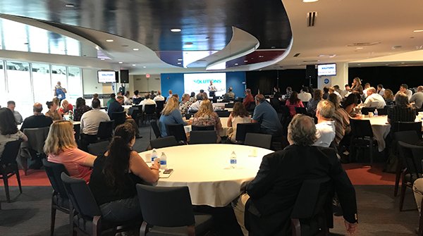 UsiSageConnect's tweet photo. The kickoff at Sage Café at Gillette Stadium! #SageCafé #GilletteStadium #UnitedSolutions https://t.co/uqE371bIAo