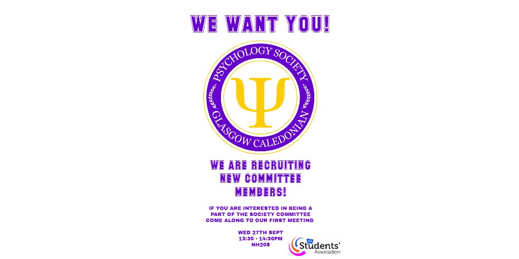 Hello! We are looking for new committee members! Come to our first meeting for elections! Shoot us a message for any details! See you soon 😀