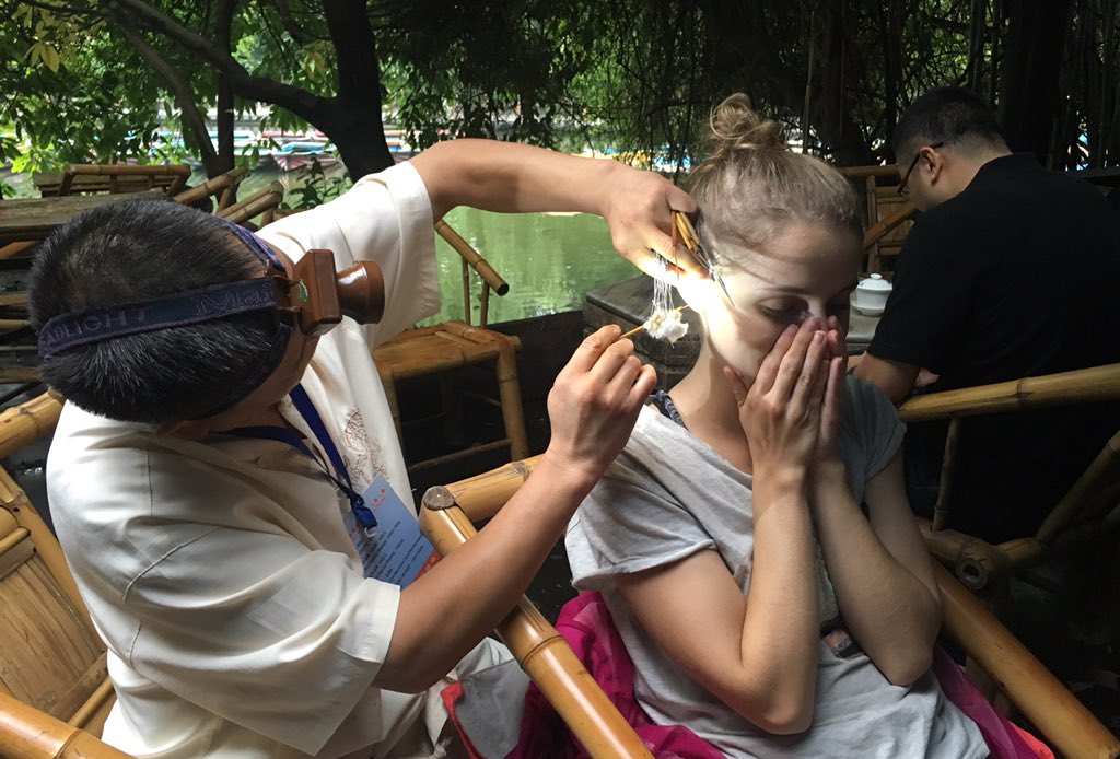 whereistuna's tweet photo. Aimee faced her fEARs today at the teahouse... #earpicking https://t.co/DZQ22c0pc0