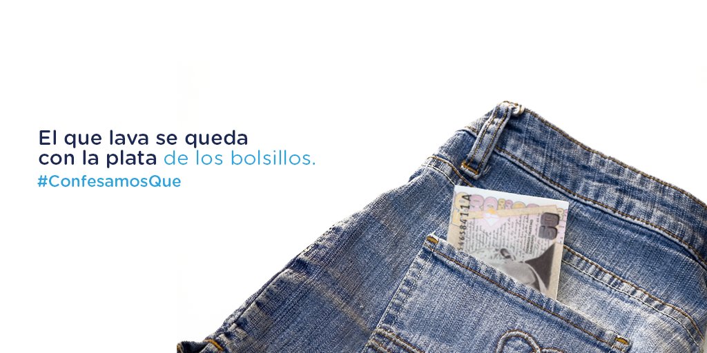 Al final lavar no está tan mal como pensabas, no sólo te queda la ropa suavecita ¡sino que a veces viene con recompensa! #ConfiesoQue