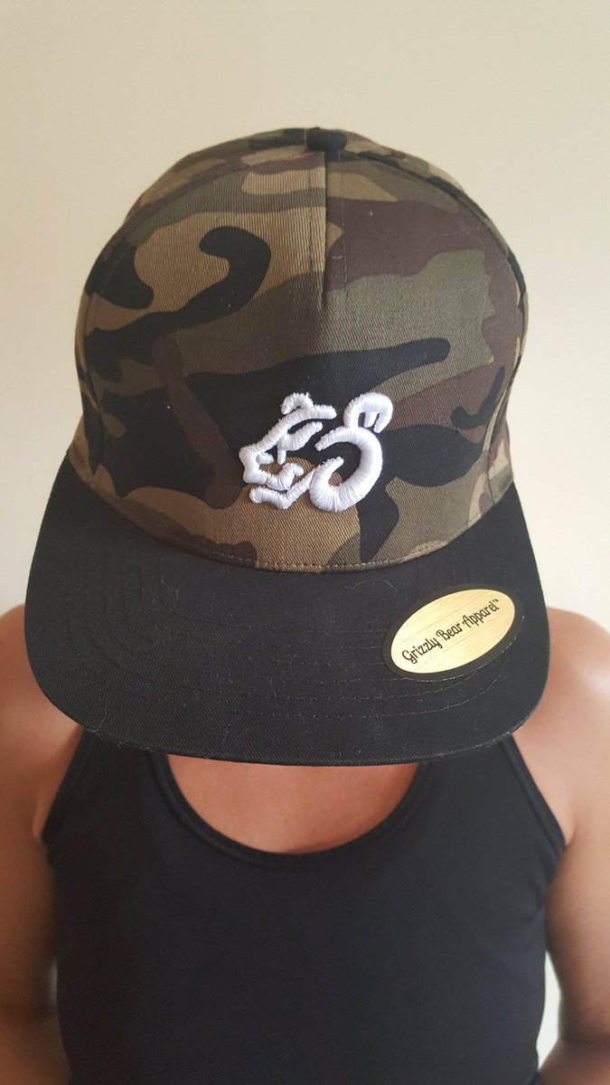 Camouflaged snapback cap from <a href="/GrizBearApparel/">Grizzly Bear Apparel</a>..use my discount code to get 15% off NAD10