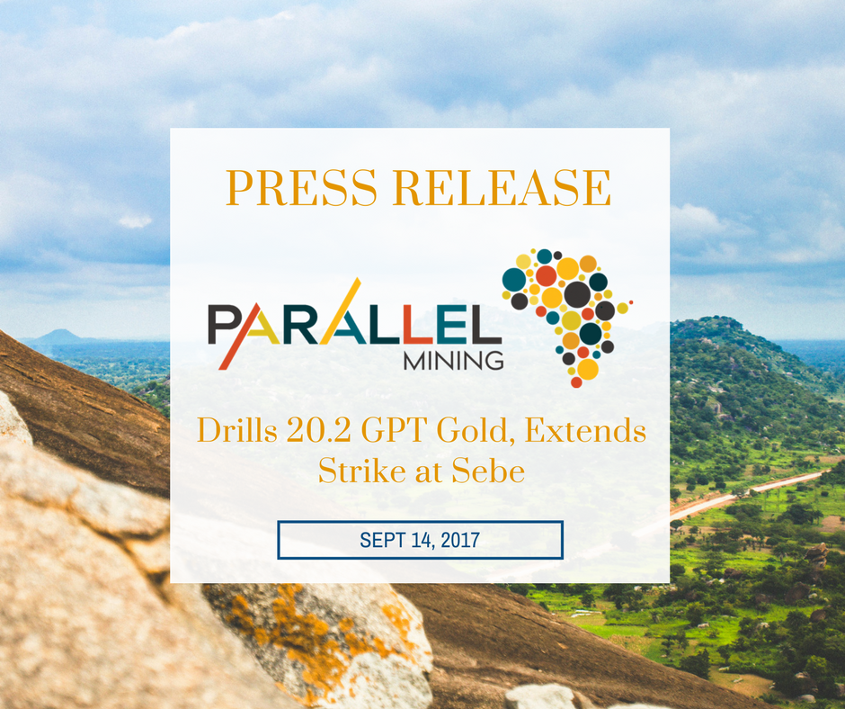 ParallelMining's tweet image. TSX-V: PAL Sept 14, 2017 Parallel Mining Drills 20.2 GPT Gold, Extends Strike at Sebe Read=> goo.gl/SZ9N6s #Gold #StockMarket