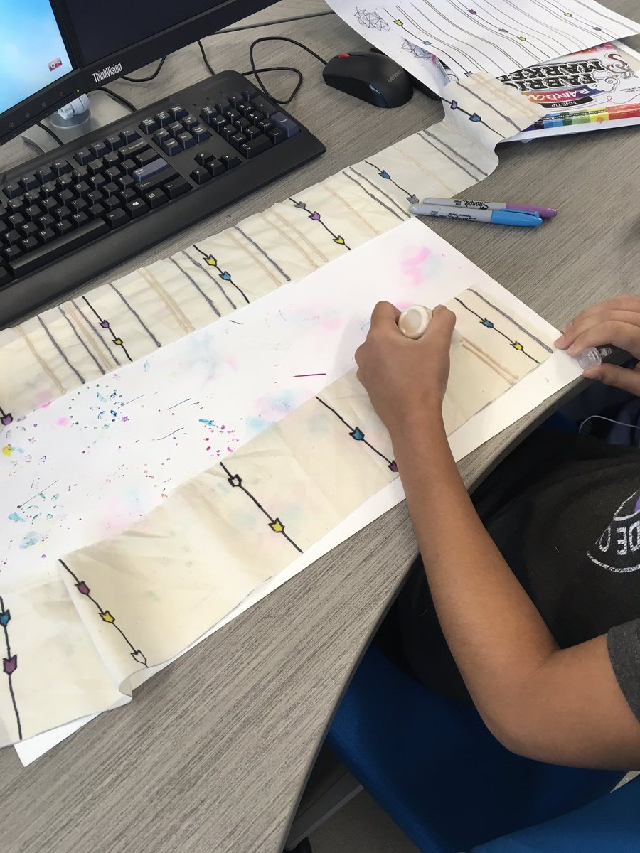 SNGalbraith's tweet photo. Designing textiles.... phase 2!!!! @GR_CTC @GRCTCFashion #LaunchGRCTC https://t.co/VxbdDfemfr