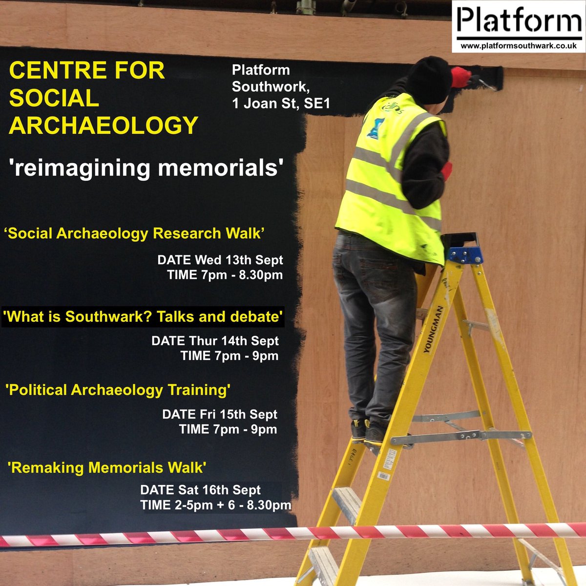 How can we use Social Archeology to reimagine Southwark memorials?Come @platformsouthwark #free #talk #architecture #archaeology #memorial