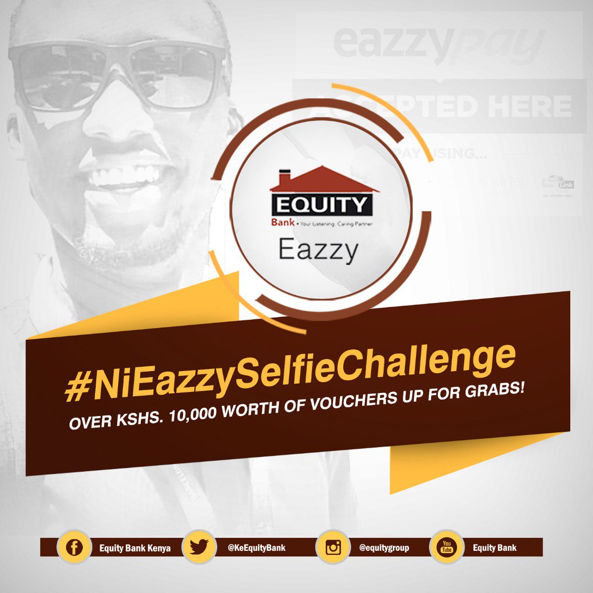 #RETWEET if you want Ksh 3,000 from <a href="/KeEquityBank/">Equity Bank Kenya</a>!! #NiEazzySelfieChallenge