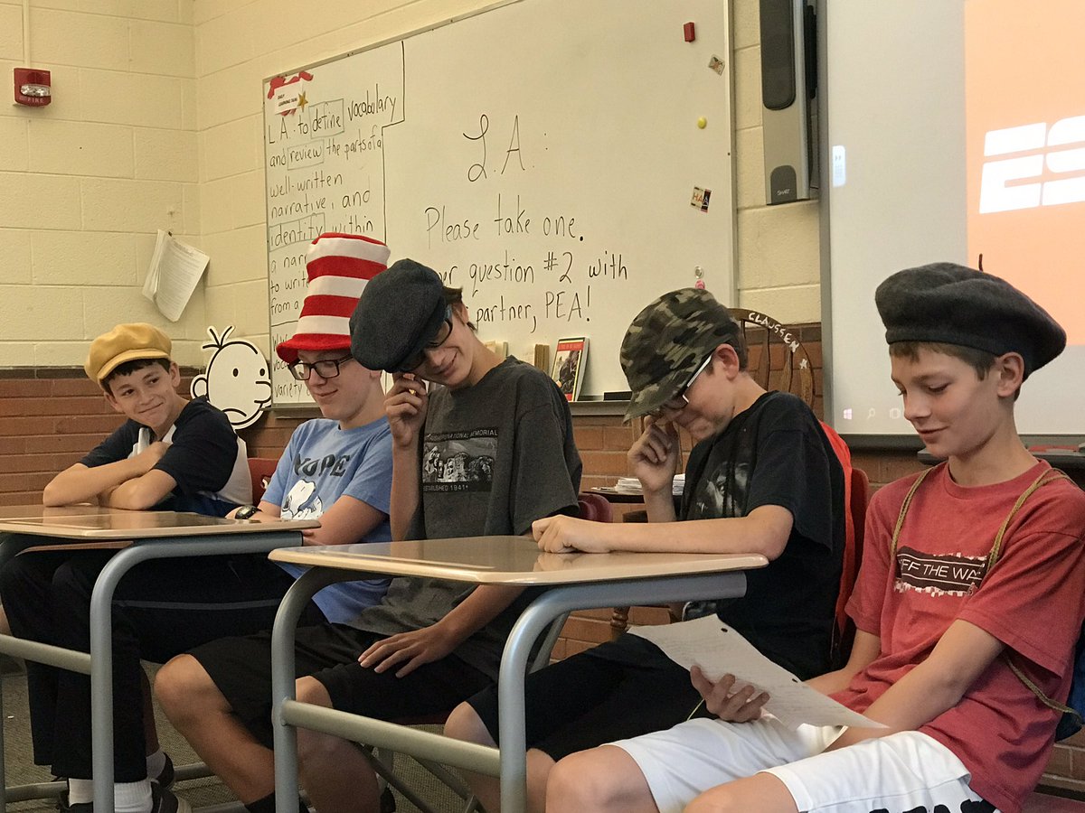 Students as reporters, teaching us vocabulary.  #wordwonder #costumes #learningisfun