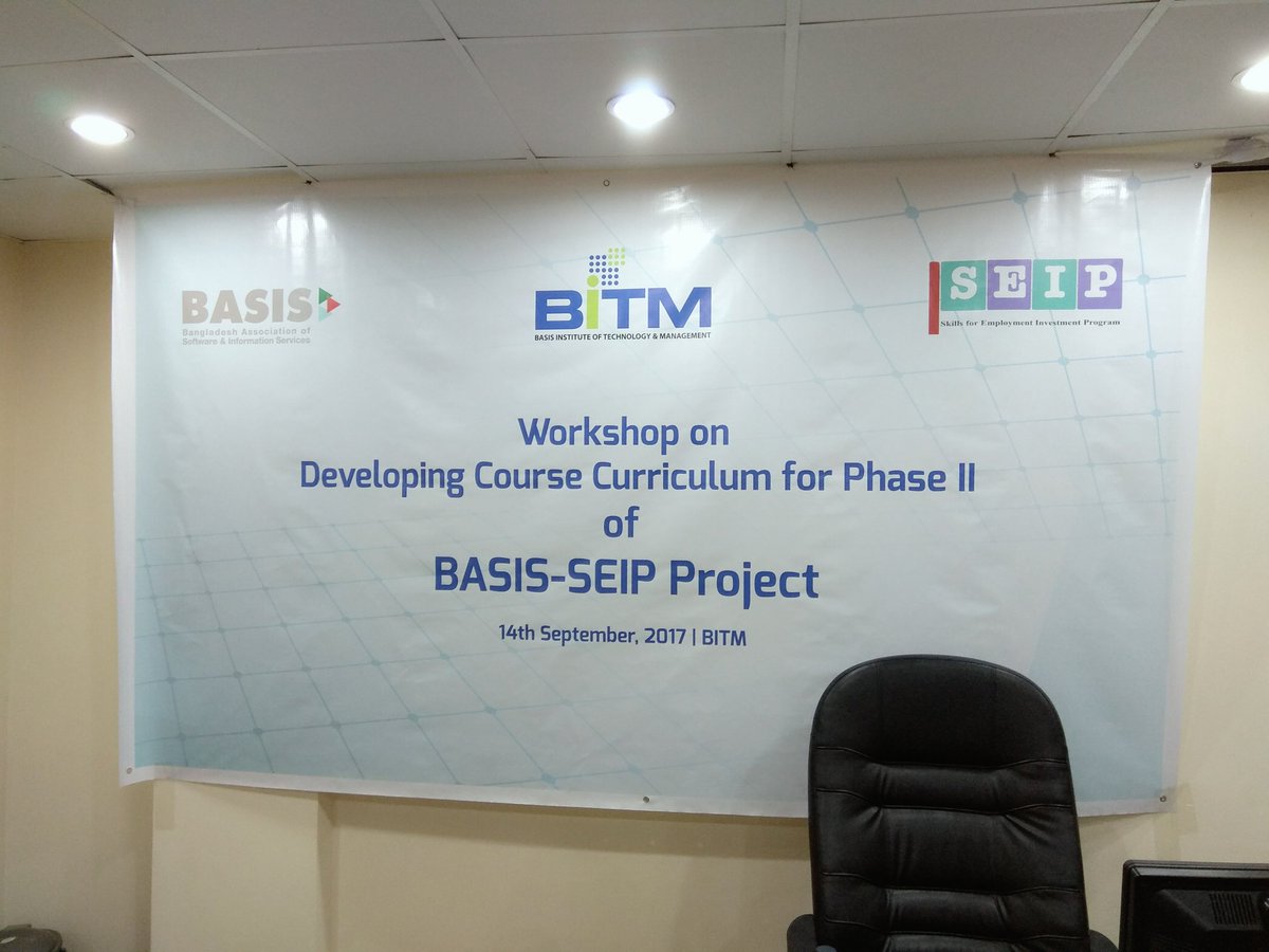 Workshop on Developing Course Curriculum for Phase 2....... BITM
