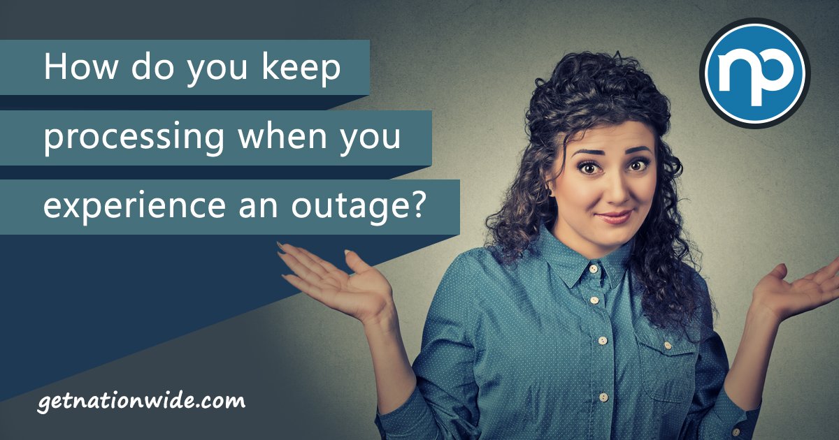 Power, internet, or network outage? You don’t need to lose sales! Learn how tiny.cc/NPblog 
#NationwidePayments #BePrepared