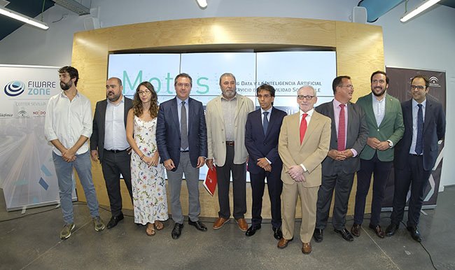 Hoy en nuestro centro de Sevilla se ha presentado Motus, el proyecto para mejorar la #movilidad en @PCTcartuja ow.ly/9Jmx30f9z53