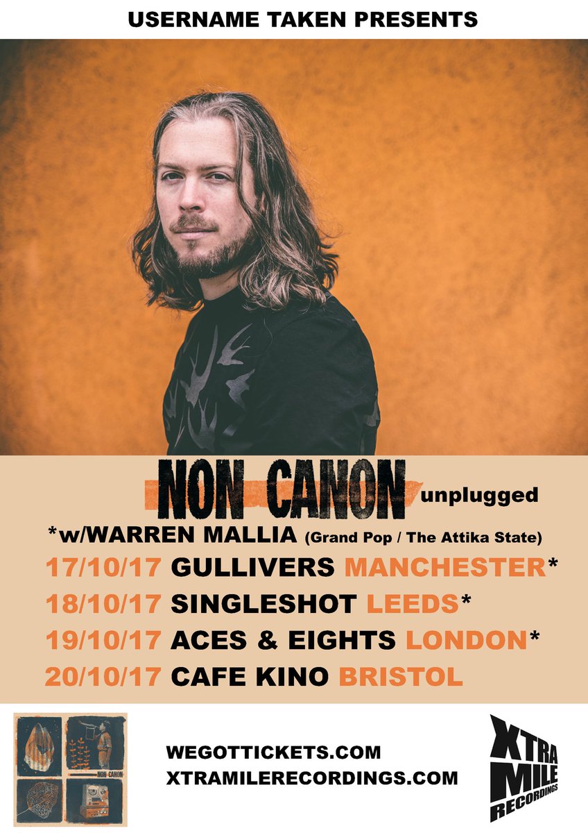 Manchester, Leeds, London &amp; Bristol: I'm coming to sing to you in October. 

Tickets &amp; FB events to share at noncanon.co.uk/blog/october-s…