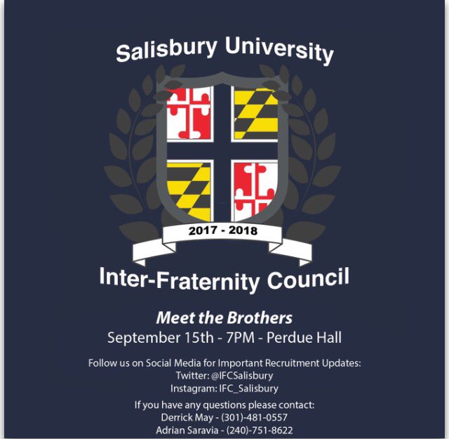 IFCSalisbury's tweet photo. Tomorrow's the big day. Meet brothers at 7 PM in Purdue hall, see you there! https://t.co/lL7LrgGT3v
