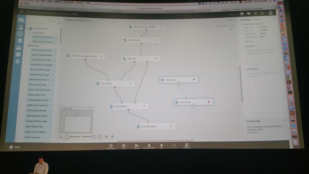 AdrianCiura's tweet photo. Machine learning with Azure #devconfpl https://t.co/BPTFwpXtVu
