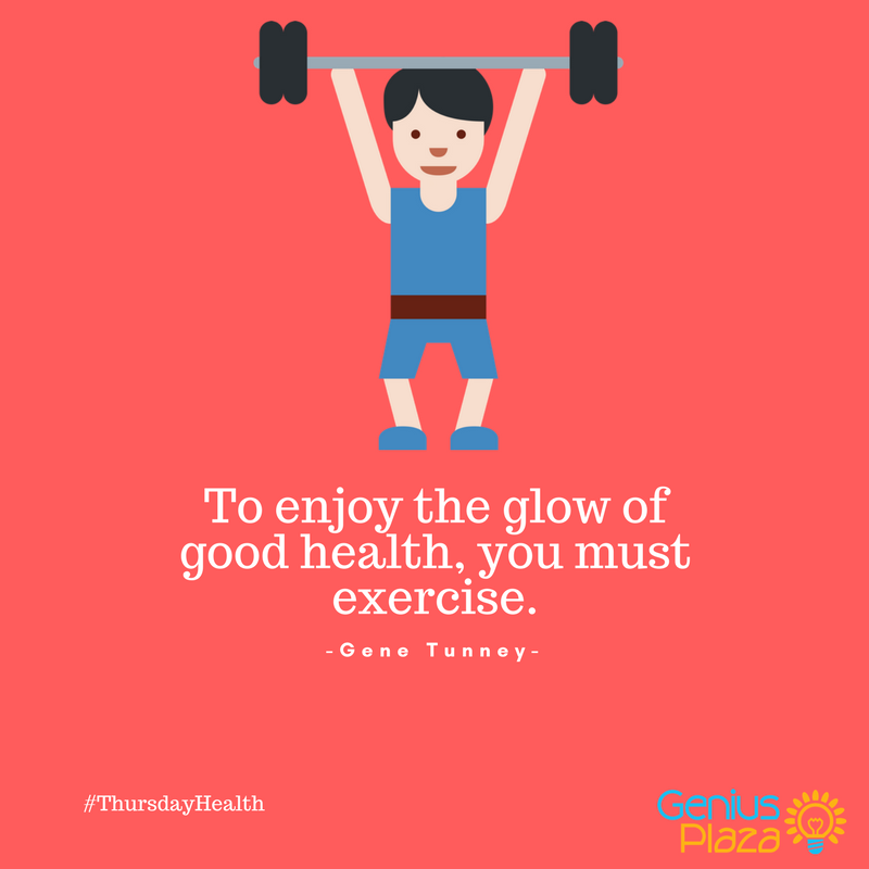 GeniusPlaza's tweet photo. Did you know that exercise reduces stress, lifts mood, and helps you sleep better? #ThursdayHealth https://t.co/8vInYonCvg