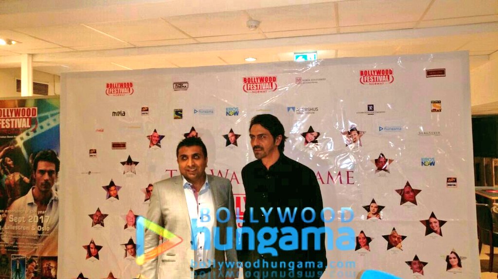Ecstatic fans throng <a href="/rampalarjun/">arjun rampal</a> at a special meet and greet at #BollywoodFestNorway #Oslo