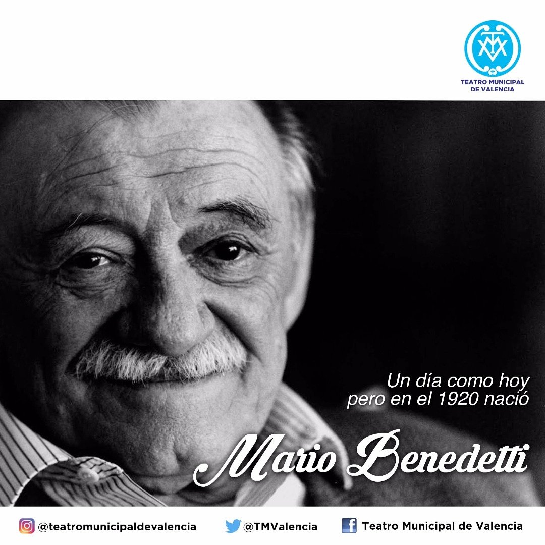 Un día como hoy nació Mario Benedetti, destacado poeta, novelista, dramaturgo, cuentista y crítico.