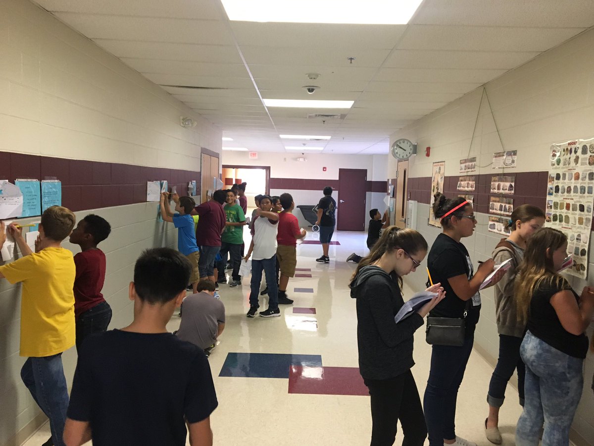 MrFolts's tweet photo. Mr. Folts and @MrsJordanSci6 class Element and Compounds Gallery Walk #stevensoninspired #NISDMSScience #scienceisawesome https://t.co/SjCBTo4Diy