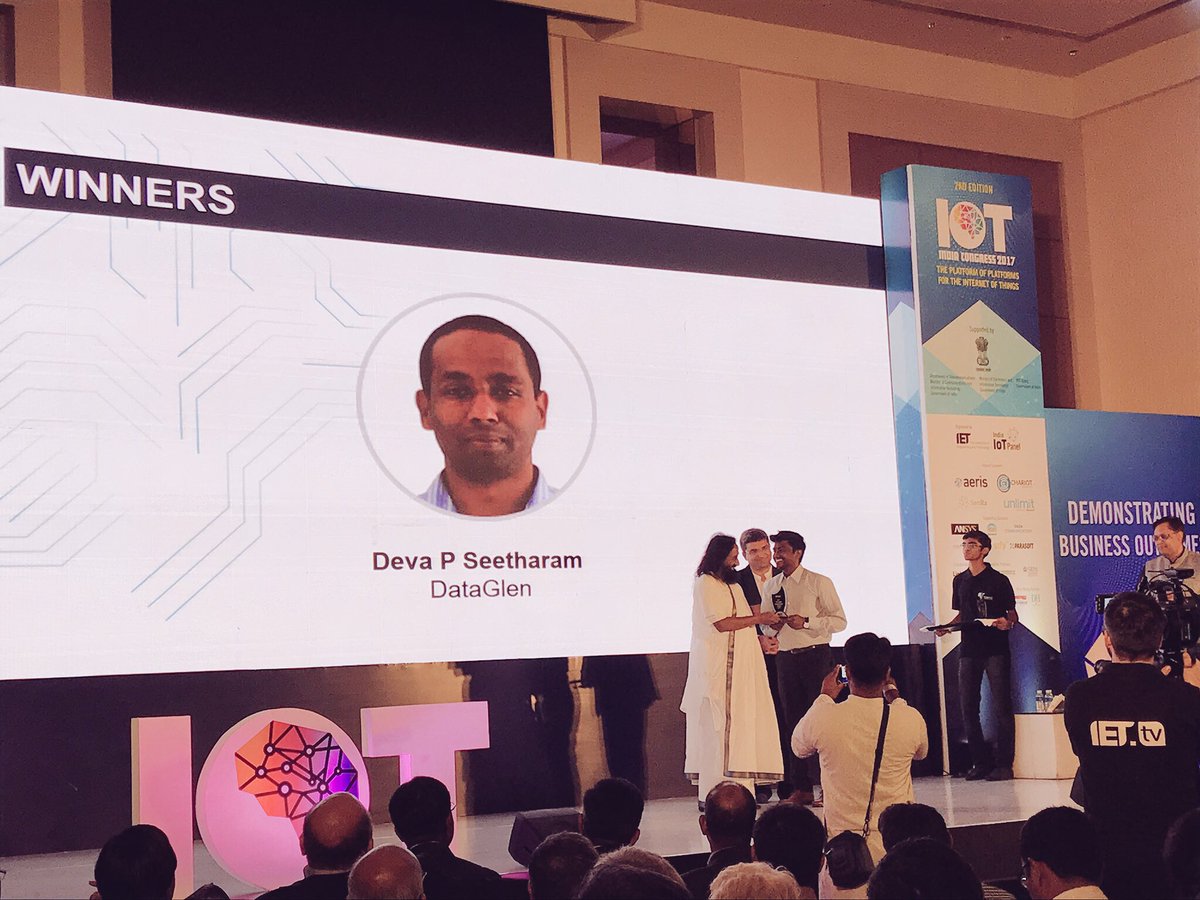 IET_FTC_2022's tweet photo. Second award of 'Thought Leadership' goes to 'Deva P Seetharam' #IoTIndiaCongress2017 https://t.co/Y8ASwPqF8s