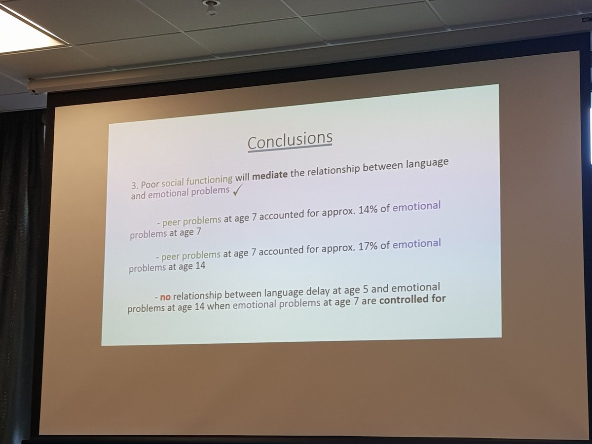 DrFionaKyle's tweet image. @ClaireLForrest: poor social functioning partially mediates the relationship between language and emotional probs #dev2017 @BPSDevSection