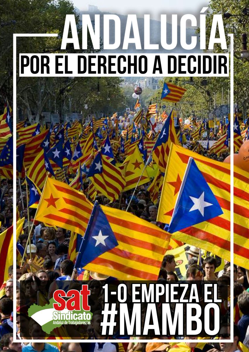 Por el derecho a decidir del pueblo catalán.Empieza el #Mambo. #1OCT