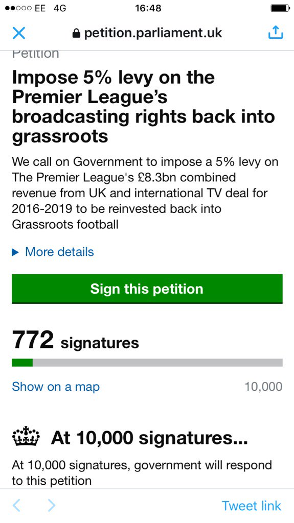 772 signatures come on football family please sign rt and share to help #savegrassroorsfooty