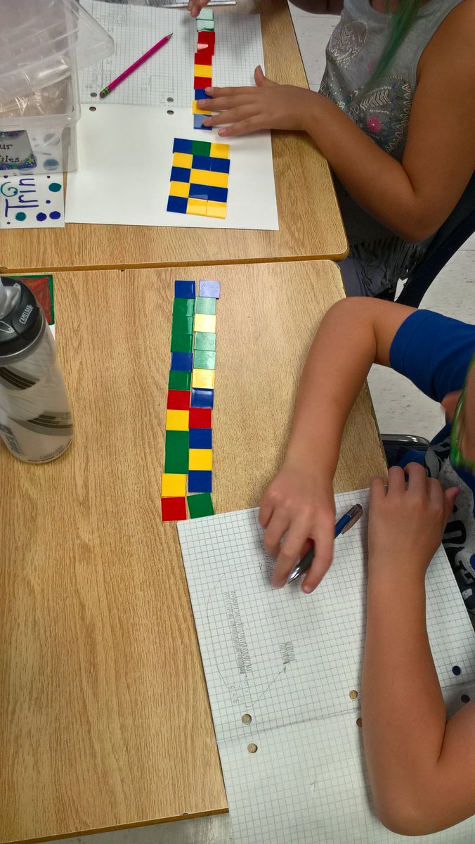 MrsMarschall's tweet photo. How many different rectangles can you make with the same area? Same perimeter? #inspirationalweekofmath @shlwrdsb https://t.co/AYoHwuxoFb