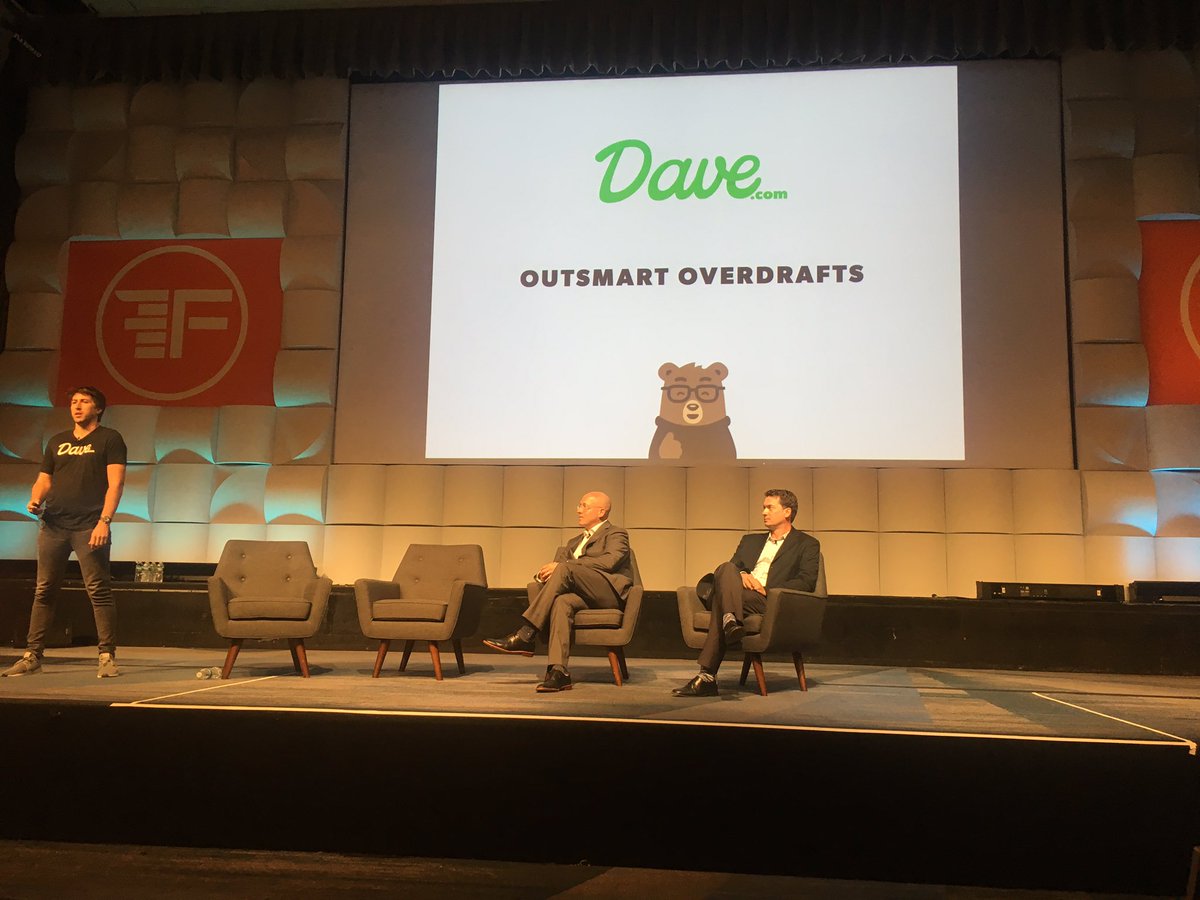 Best name for a #startup ever, Dave.com helps to prevent overdraft fees. <a href="/Finovate/">Finovate</a> #Finovate
