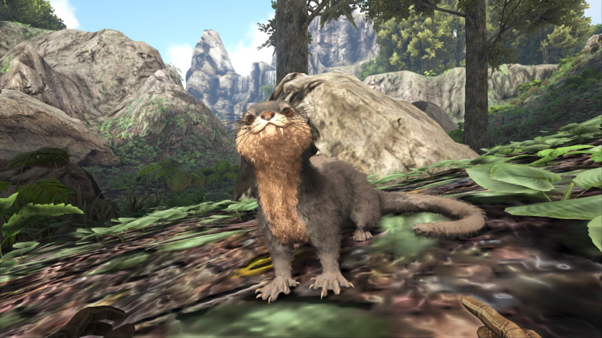 Ark生物紹介bot カワウソ 川や池の近くに生息するが数はかなり少ない テイムはヘスペロルニスと同じ手法 テイム後は肩に乗せると寒暖へのボーナスを付与してくれる また 魚を食べさせると真珠 黒真珠を入手し愛らしい仕草