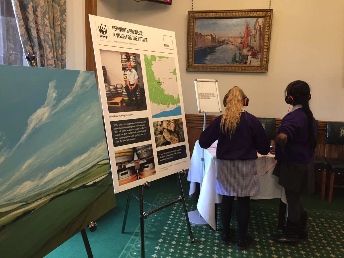 niceandserious's tweet photo. Proud to see the launch of #PictureEngland in Houses of Parliament, an art exhibition that paints a positive picture of a low carbon England https://t.co/1f069cEuJm