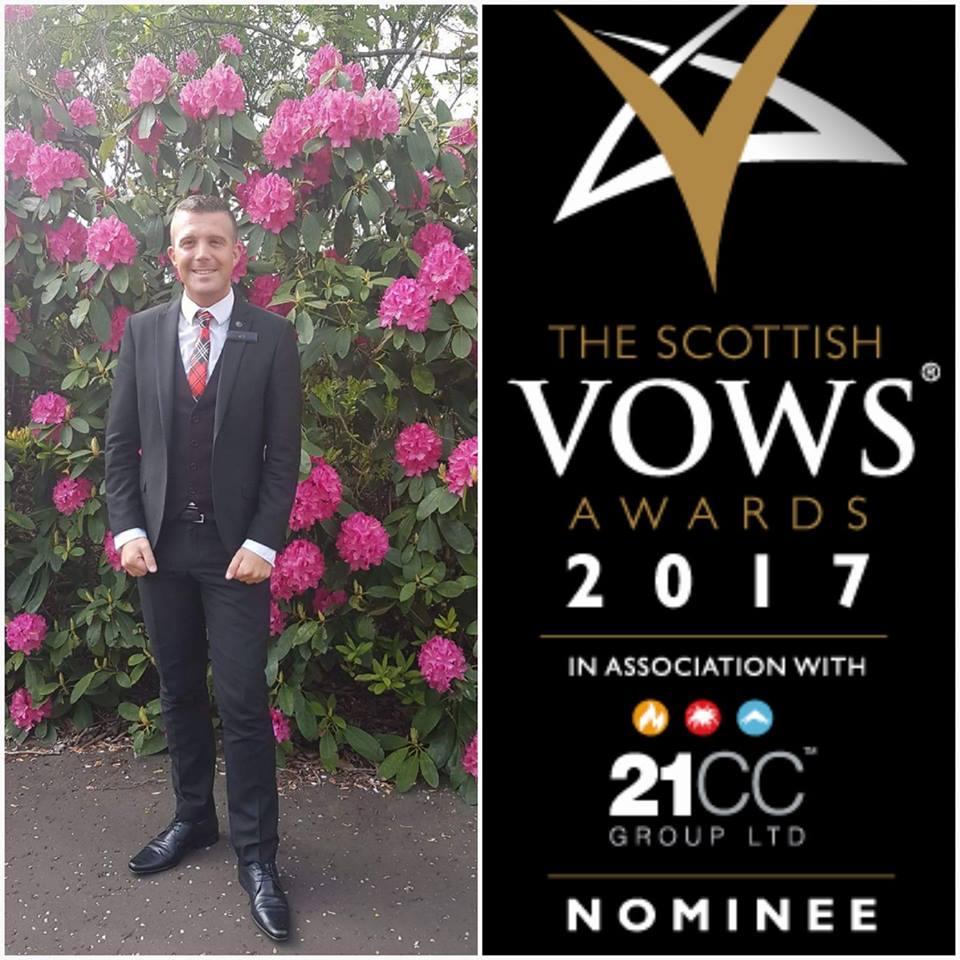 RiversideLH's tweet photo. It's our pleasure to announce that Will our Wedding Co-Ordinator has been selected as a finalist at the Scottish Vows Awards 2017. https://t.co/74WSsrF6VP