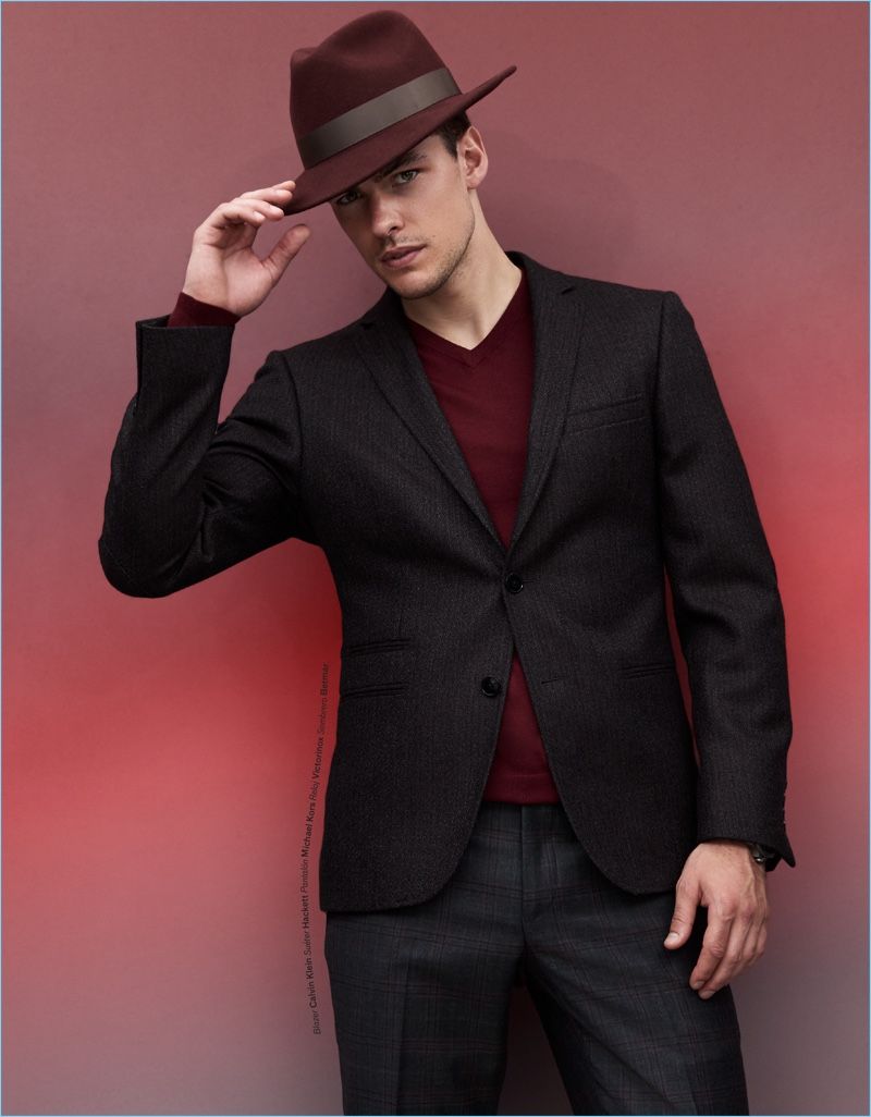 thefashionisto's tweet photo. #FilipWolfe Models Suits & Sweaters for El Libro Amarillo #FW17 https://t.co/Ax67lJkNqr https://t.co/6SChtrqoG4