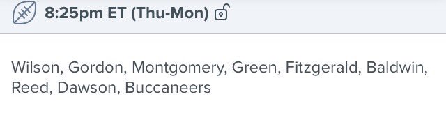 BingInAkron's tweet image. Let&apos;s start this #NFLDFS week 2 off right. Here&apos;s the #SpotfireDFS optimized LU for tonight&apos;s slate. #RealAnalytics