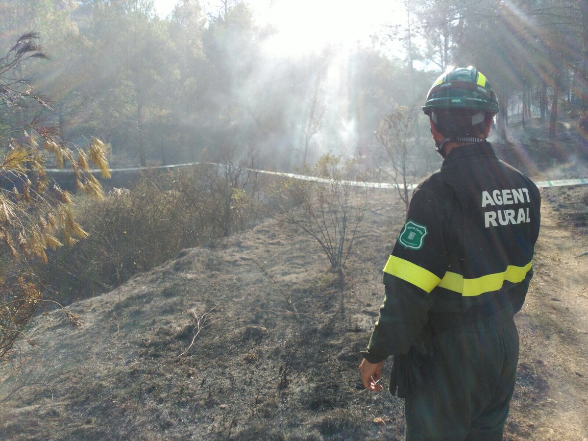 agentsruralscat's tweet photo. #IFSantMartíSarroca ha cremat 9,8 ha, segons #AgentsRurals https://t.co/9eSJi4PiU1