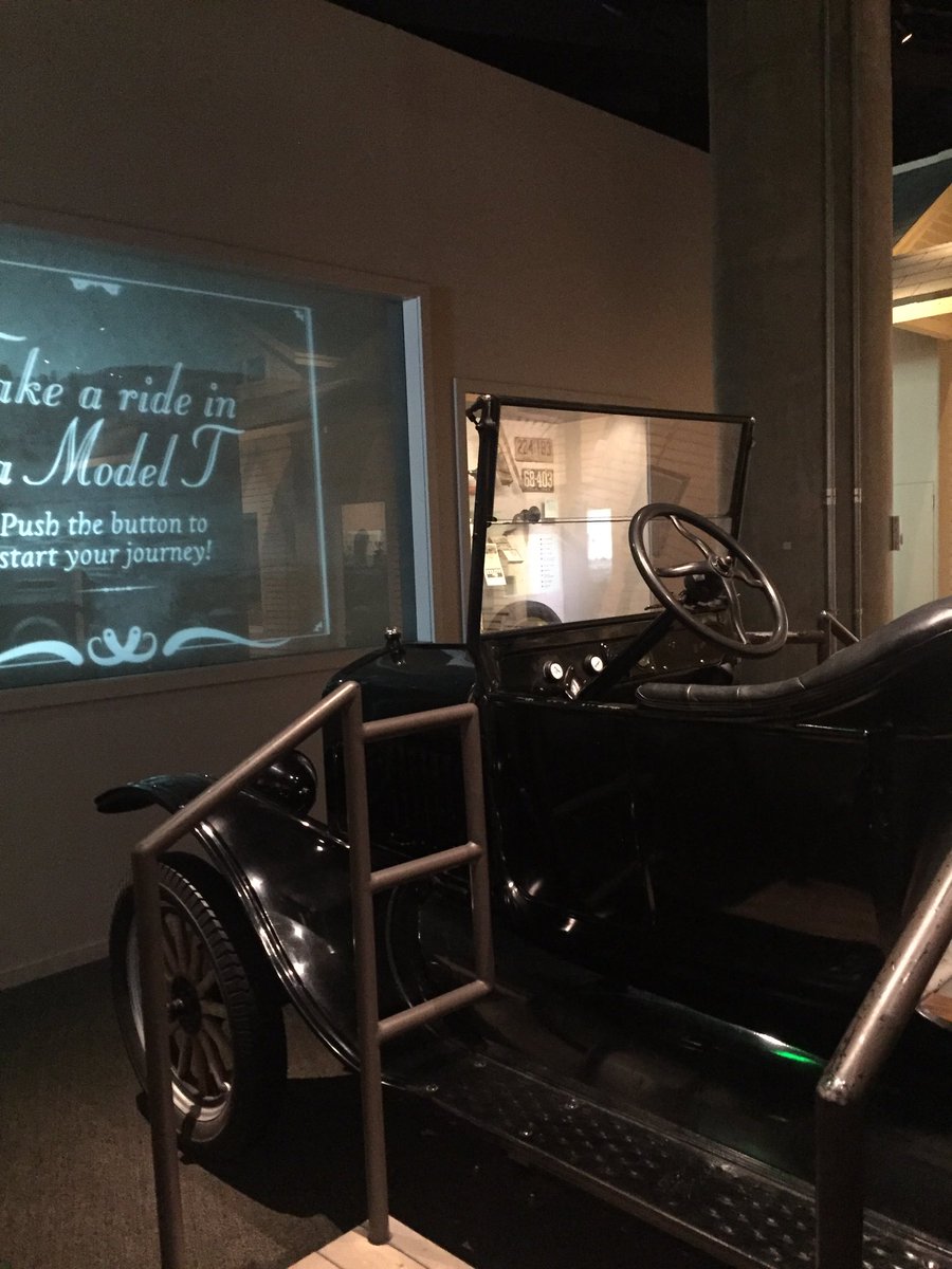 schieffe1's tweet photo. Come take a virtual ride on a Model T! By 1920 car dealerships and gas stations were scattered everywhere in rural Co. #HCCFieldStudent https://t.co/cQgpHR72EK