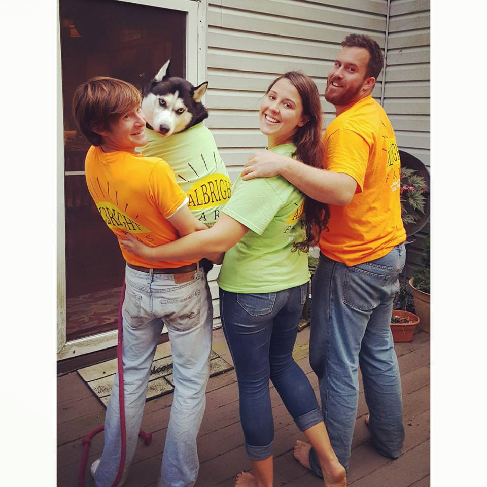 growing older, never up! #albrightfarms #buylocal #eatlocal #supportlocal #farmersmarkets #huskylove #husky