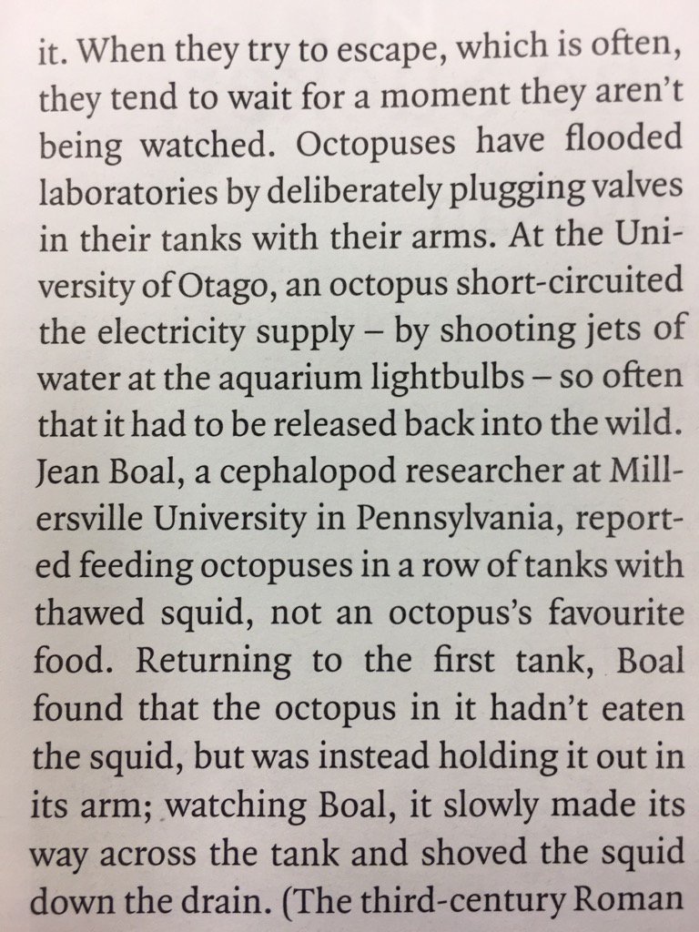 From this week's #LRB. When I die I think I should like to come back as an #octopus.