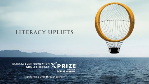 Air balloon above the sea