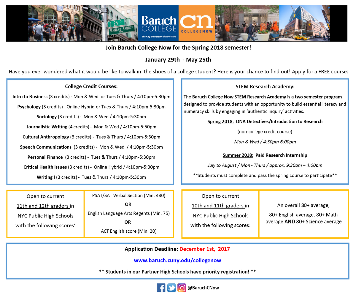 Baruch College Now & Collaborative Programs tweet media