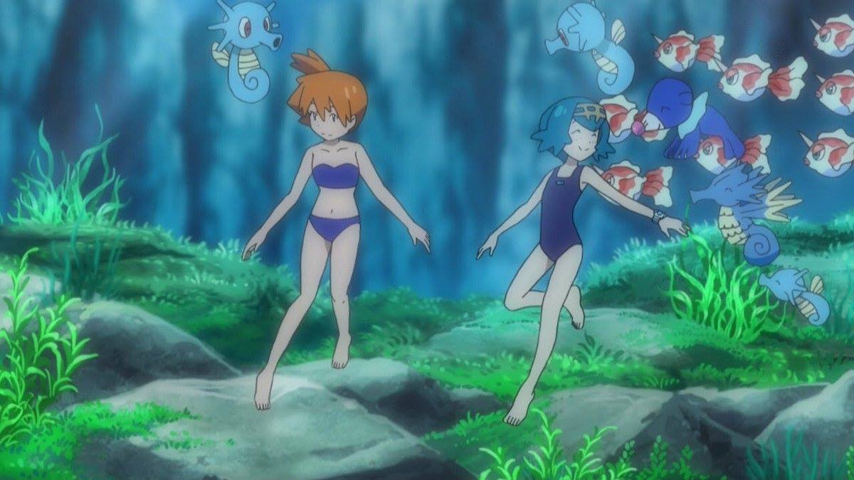 “Cool reference in Pokemon Sun &amp; Moon: Misty's bathing...