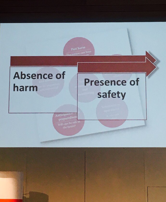 Inspirational morning - look beyond establishing the absence of harm towards ensuring the presence of safety #THFSMP @HealthFdn