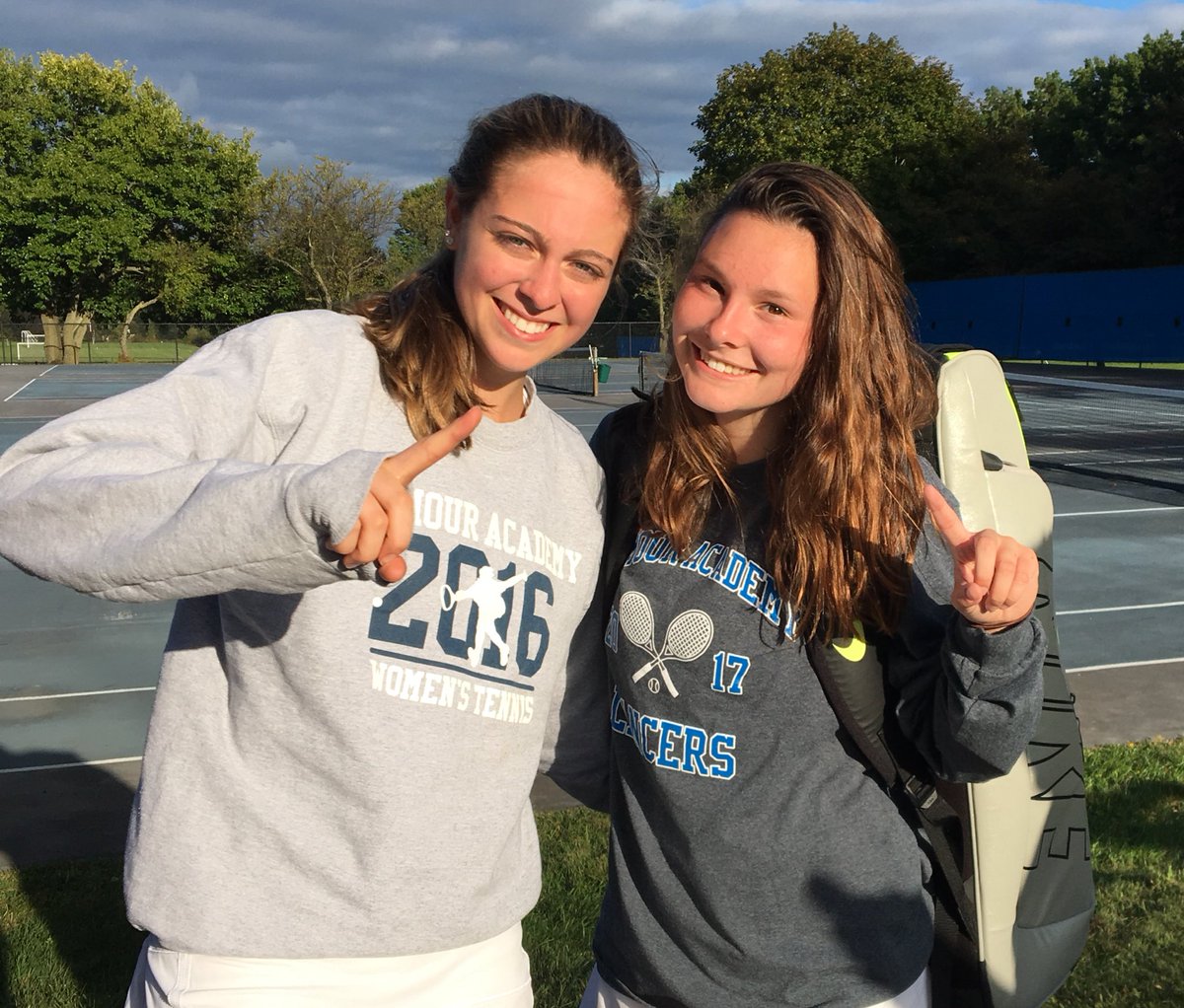 GALancerAD's tweet photo. Seniors Maria Savani and Julia Schultz win an epic match - tie break in the third set over Westlake on Senior Day! #seniors18 #congrats https://t.co/uXp6LDgCvq