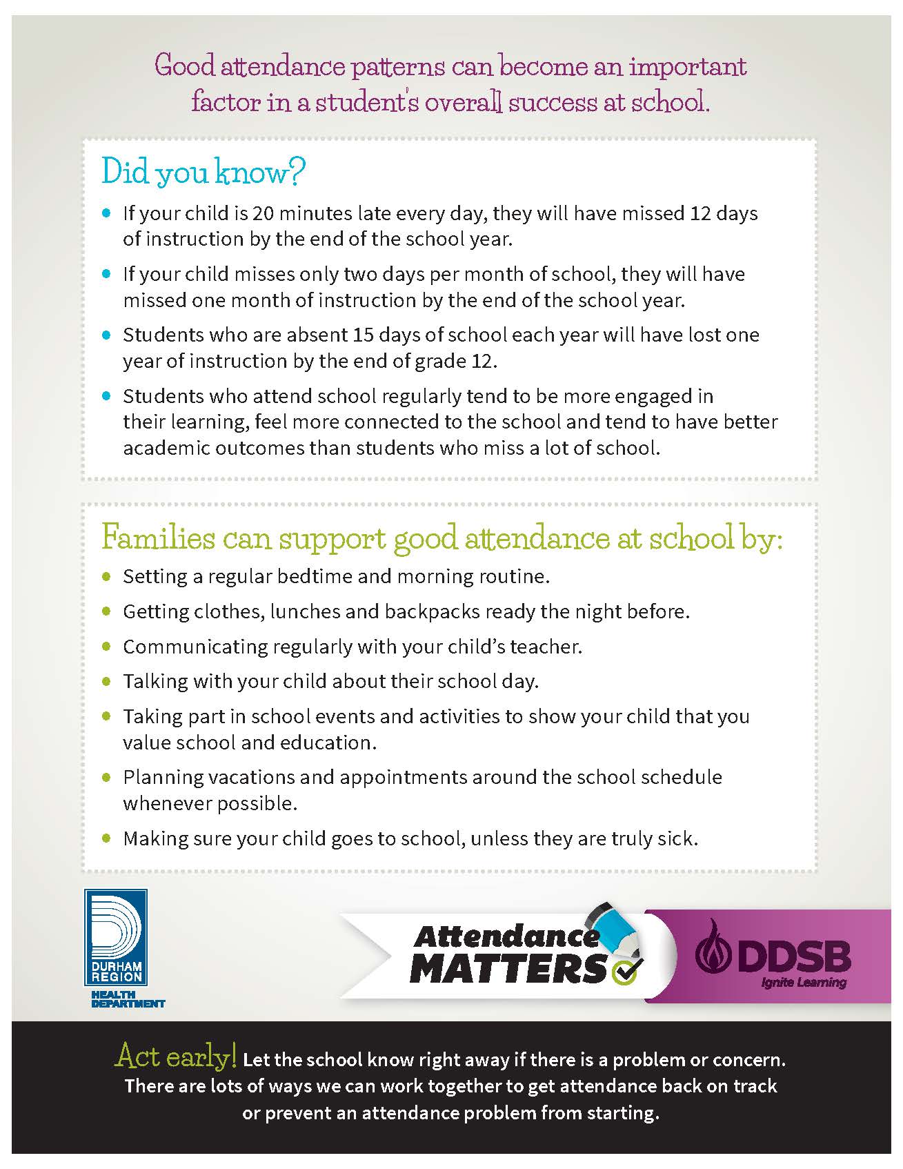 Durham District School Board (DDSB) on Twitter "September is