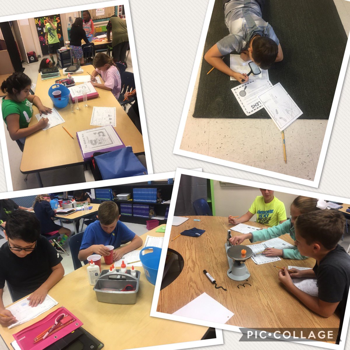 MandyBarrett8's tweet photo. Practicing using science tools. #wearesses https://t.co/HTseJQXrbb