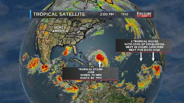 WECTWeather's tweet image. Think we are done watching the tropics after Jose? Think again! #WECTwx