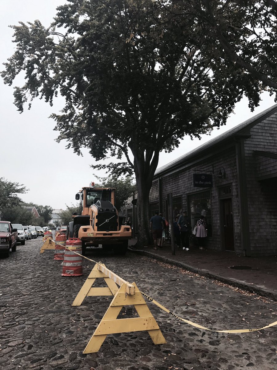 TownofNantucket's tweet photo. #ACKDowntown #ACKDPW repairing crosswalk on South Beach St. in between India St. and Main St. https://t.co/Jl4aRm1WLC