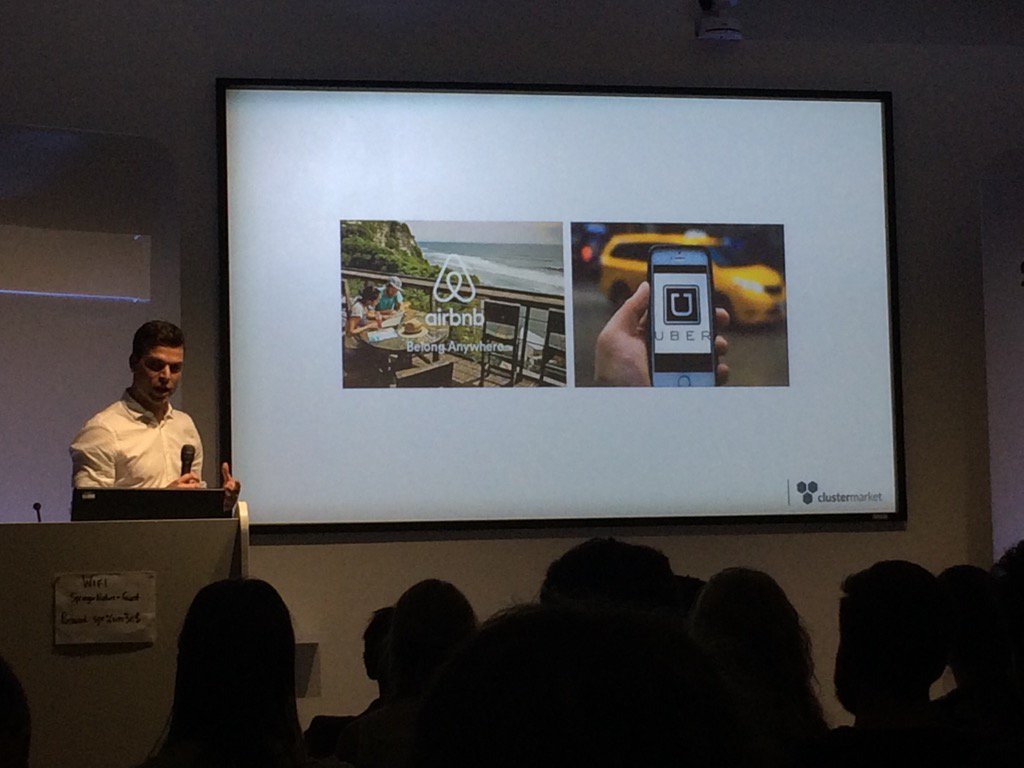 digitalsci's tweet photo. #sdlab now we have @clustermarket explaining the revolutionary ideas of the sharing economy https://t.co/ObKtGXE9FV